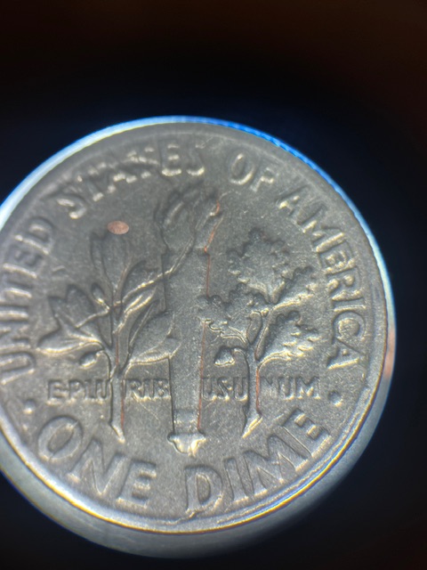 Roosevelt-Dimes-1972-D--Strike-Through-?